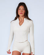 Contour Ribbed Zip