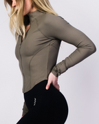 Contour Ribbed Zip