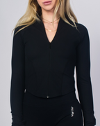 Contour Ribbed Zip